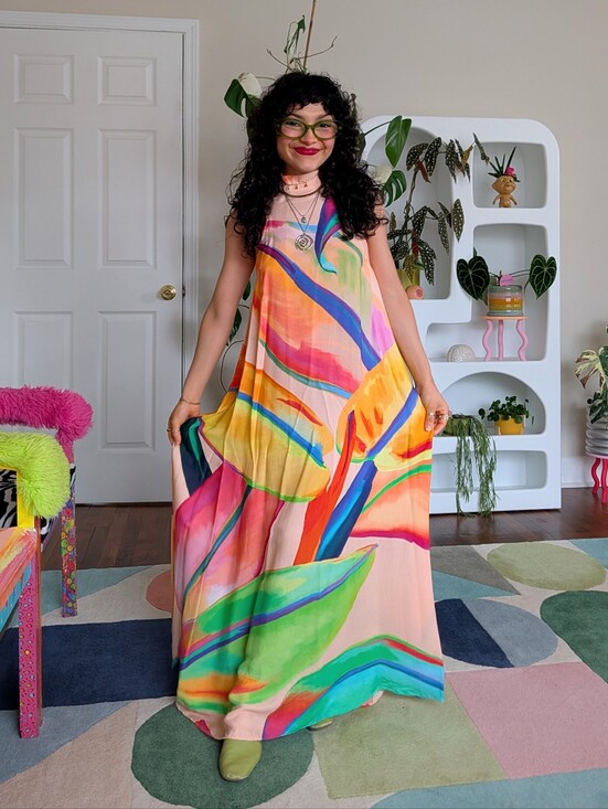 FARM Rio Dresses & Skirts - Farm Rio Anthropologie rainbow maxi dress